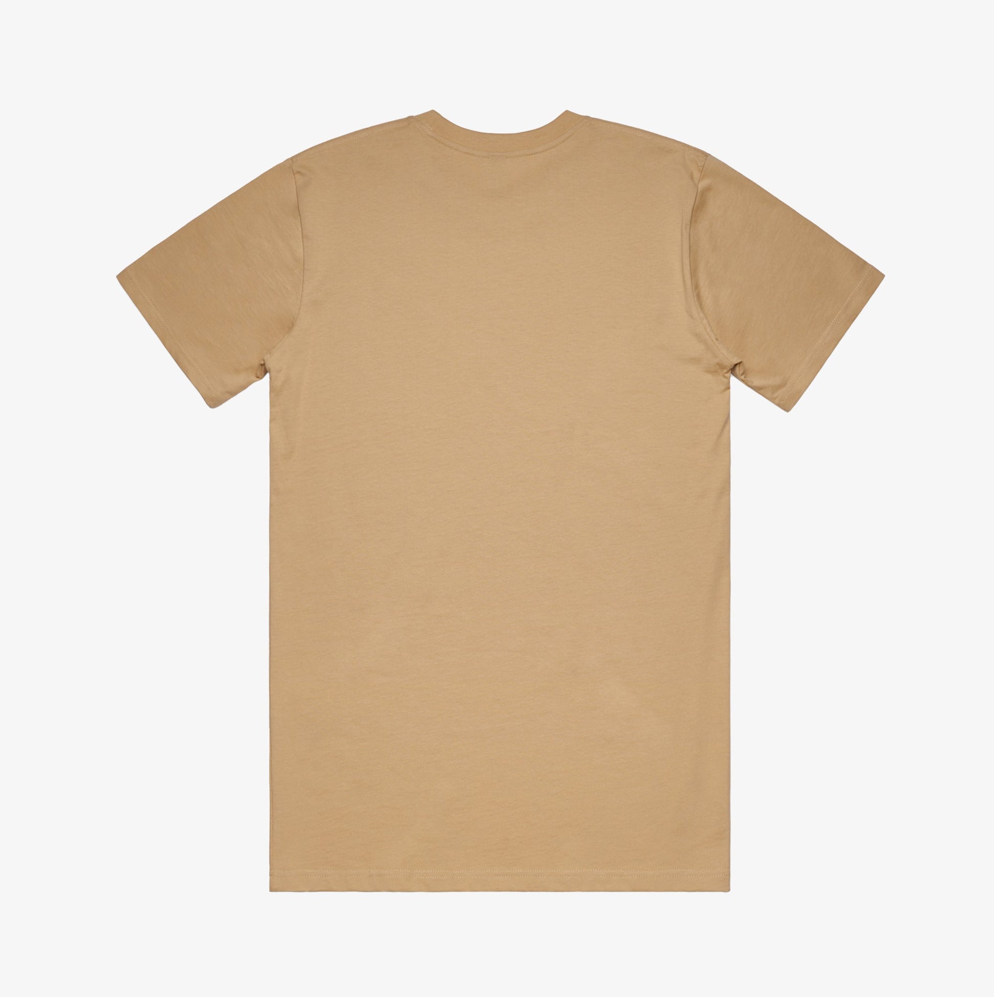 Stamos Bien's new premium, 100% cotton, unisex , Tan heavy t-shirt.